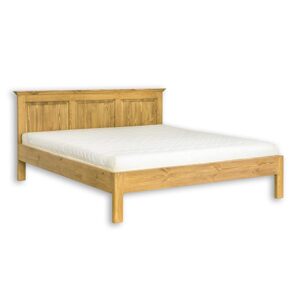 Borovicová postel LK700, délka: d200, šířka: s140, sada 5 ks (Barva dřeva: Bílý antický vosk)