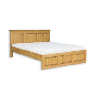 Borovicová postel LK702, délka: d200, šířka: s140, sada 5 ks (Barva dřeva: Bílý antický vosk)
