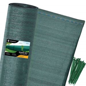 Stínící tkanina 150cm x 10m, 65% zastínění, zelená SPRINGOS SN0048