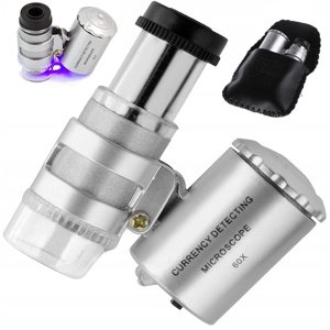 Profesionální šperkařský mikroskop 60x LED UV