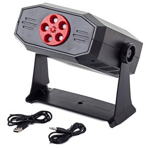 Laserový projektor stroboskop laserový disco reproduktor