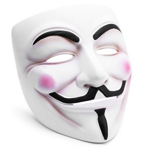 Anonymní vendeta maska acta protest halloween v