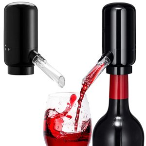 Elektrický dávkovač vína s LED nálevkou a pumpičkou na kapalinu
