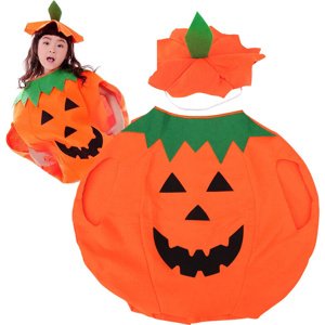 Dýňový kostým maškarní šaty Halloweenský outfit Pumpkin S