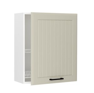 W60SUP/L h. skříňka 1-dveřová s odkapávačem INGRID bílá/coffee mat