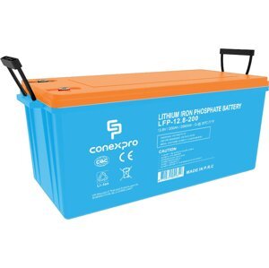 Baterie Conexpro LFP-12.8-200 LiFePO4, 12V/200Ah, M8, Bluetooth