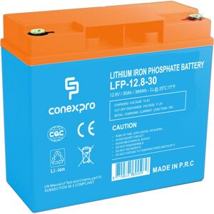 Baterie Conexpro LFP-12.8-30 LiFePO4, 12V/30Ah, T12