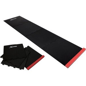 Skládací podložka/koberec na šipky XQ MAX PUZZLE 237 cm (červená/černá)