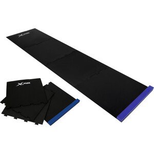 Skládací podložka/koberec na šipky XQ MAX PUZZLE 237 cm (černá/modrá)