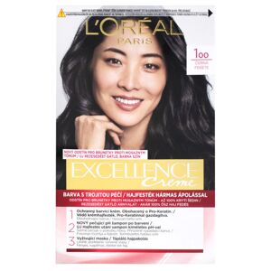 L'Oréal Paris Excellence Creme permanentní barva na vlasy odstín černá 100