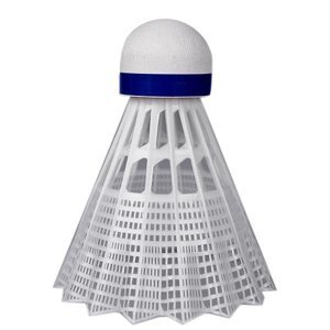 Míček badminton profi - nylon modrý-sada6ks (bílá)