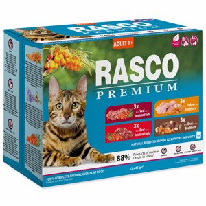 Kapsičky RASCO Premium Adult multipack (12x85g) - Akční nabídka 01.03.-17.03.24