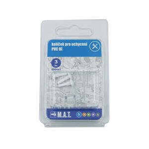 Kolíček pro uchycení PVC BÍ (3ks) blistr