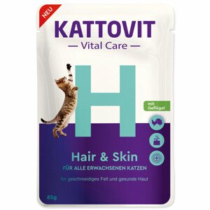 Kapsička Kattovit Vital Care Hair/Skin drůbež 85g