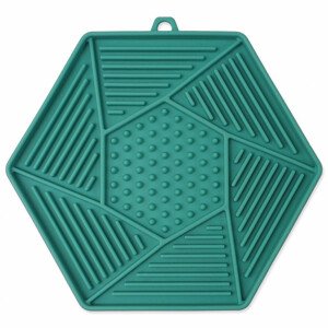 Podložka lízací Epic Pet Lick&Snack hexagon světle zelený 17x15cm