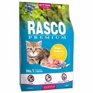Granule RASCO Premium Kitten kuřecí s borůvkou - Zákaznícke dni 28.3. – 30.4.2024