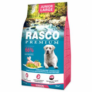 Granule RASCO Premium Junior Large kuře s rýží - Zákaznícke dni 28.3. – 30.4.2024