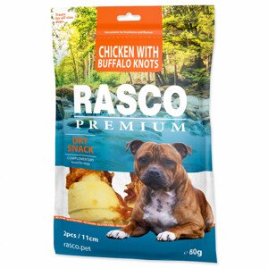 Pochoutka RASCO Premium bůvolí uzle obalené kuřecím masem 11 cm - Zákaznícke dni 28.3. – 30.4.2024