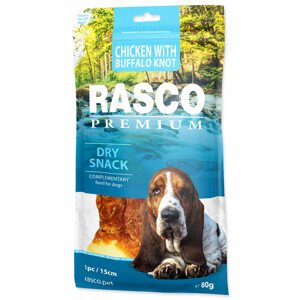 Pochoutka RASCO Premium bůvolí uzel obalený kuřecím masem 15 cm - Zákaznícke dni 28.3. – 30.4.2024