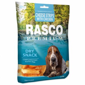 Pochoutka RASCO Premium proužky sýru obalené kuřecím masem - Zákaznícke dni 28.3. – 30.4.2024