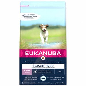 EUKANUBA Puppy & Junior Small & Medium Breed Grain Free Ocean Fish - Zákaznícke dni 28.3. – 30.4.2024