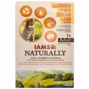 Kapsička IAMS Naturally kuře & jehněčí v omáčce - Zákaznícke dni 28.3. – 30.4.2024
