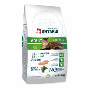 ONTARIO Cat Adult Castrate - Zákaznické dny 28.3. – 30.4.2024