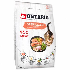 ONTARIO Cat Sterilised Salmon - Zákaznícke dni 28.3. – 30.4.2024