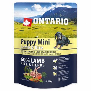 ONTARIO Puppy Mini Lamb & Rice - Zákaznícke dni 28.3. – 30.4.2024