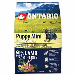 ONTARIO Puppy Mini Lamb & Rice - Zákaznícke dni 28.3. – 30.4.2024