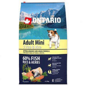 ONTARIO Dog Adult Mini Fish & Rice - Zákaznícke dni 28.3. – 30.4.2024