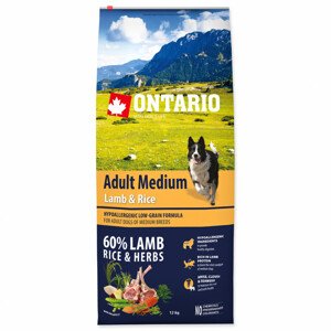 ONTARIO Dog Adult Medium Lamb & Rice - Zákaznícke dni 28.3. – 30.4.2024