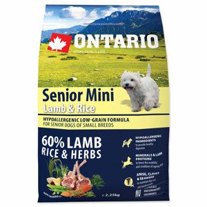 ONTARIO Senior Mini Lamb & Rice - Zákaznícke dni 28.3. – 30.4.2024