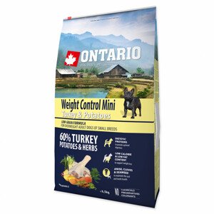 ONTARIO Dog Mini Weight Control Turkey & Potatoes - Zákaznícke dni 28.3. – 30.4.2024