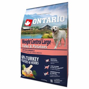 ONTARIO Dog Large Weight Control Turkey & Potatoes & Herbs - Zákaznícke dni 28.3. – 30.4.2024