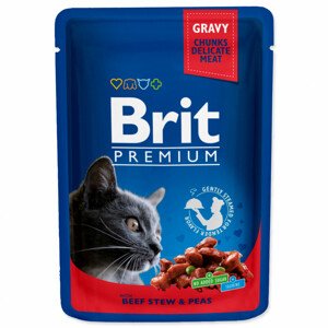 Kapsička BRIT Premium Cat Beef Stew & Peas - Zákaznícke dni 28.3. – 30.4.2024
