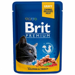 Kapsička BRIT Premium Cat Salmon & Trout - Zákaznícke dni 28.3. – 30.4.2024