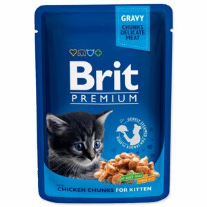 Kapsička BRIT Premium Kitten Chicken Chunks - Zákaznické dny 28.3. – 30.4.2024