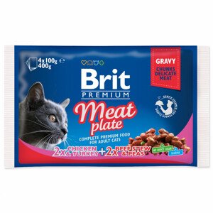 Kapsičky BRIT Premium Cat Meat Plate - Zákaznícke dni 28.3. – 30.4.2024