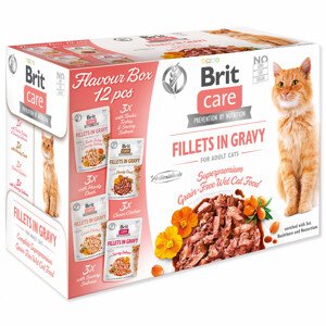 Kapsičky BRIT Care Cat Flavour box Fillet in Gravy 4 x 3 ks - Zákaznícke dni 28.3. – 30.4.2024
