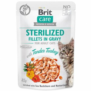 Kapsička BRIT Care Cat Sterilized Fillets in Gravy with Tender Turkey - Zákaznické dny 28.3. – 30.4.2024