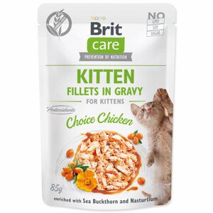 Kapsička BRIT Care Cat Kitten Fillets in Gravy Choice Chicken - Zákaznícke dni 28.3. – 30.4.2024