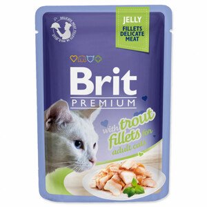 Kapsička BRIT Premium Cat Delicate Fillets in Jelly with Trout - Zákaznícke dni 28.3. – 30.4.2024