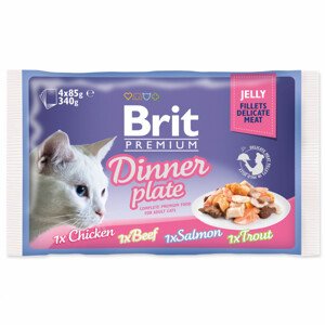 Kapsičky BRIT Premium Cat Delicate Fillets in Jelly Dinner Plate - Zákaznícke dni 28.3. – 30.4.2024