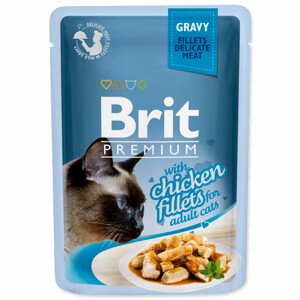 Kapsička BRIT Premium Cat Delicate Fillets in Gravy with Chicken - Zákaznícke dni 28.3. – 30.4.2024