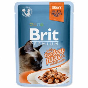 Kapsička BRIT Premium Cat Delicate Fillets in Gravy with Turkey - Zákaznícke dni 28.3. – 30.4.2024