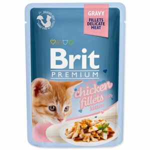 Kapsička BRIT Premium Cat Delicate Fillets in Gravy with Chicken for Kitten - Zákaznícke dni 28.3. – 30.4.2024