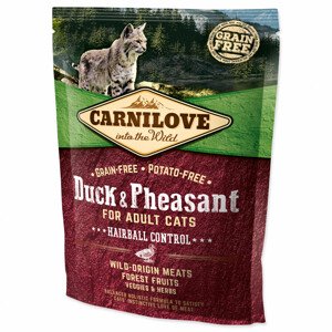 CARNILOVE Duck and Pheasant Adult Cats Hairball Control - Zákaznícke dni 28.3. – 30.4.2024