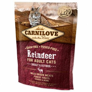 CARNILOVE Reindeer Adult Cats Energy and Outdoor - Zákaznícke dni 28.3. – 30.4.2024