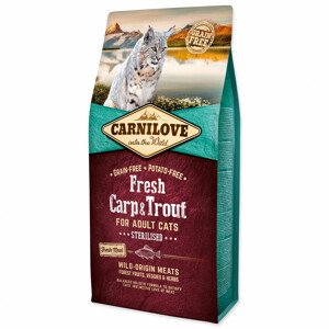 CARNILOVE Fresh Carp & Trout Sterilised for Adult cats - Zákaznické dny 28.3. – 30.4.2024